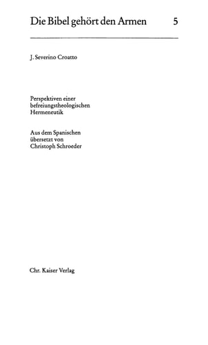 Die Bibel gehört den Armen