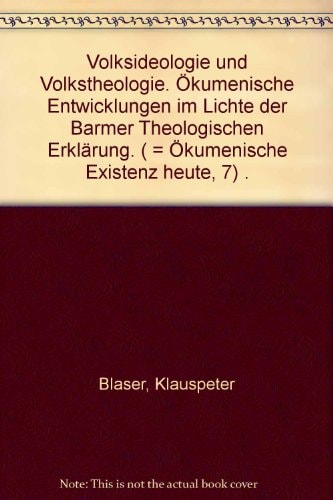 Volksideologie und Volkstheologie
