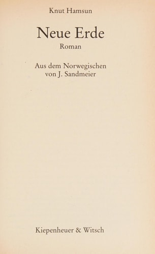 Neue Erde
