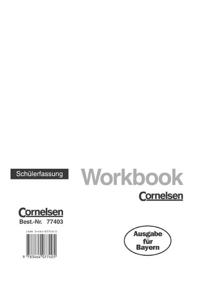 English G. Ausgabe A für Bayern / Band 3: 7. Jahrgangsstufe - Workbook