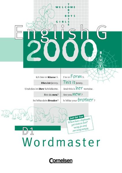 English G 2000 - Ausgabe D / Band 1: 5. Schuljahr - Wordmaster