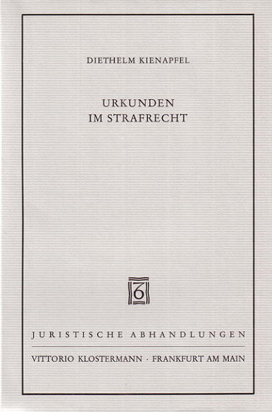 Urkunden im Strafrecht
