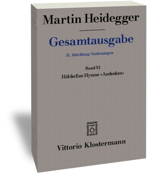 Hölderlins Hymne "Andenken" (Wintersemester 1941/42)