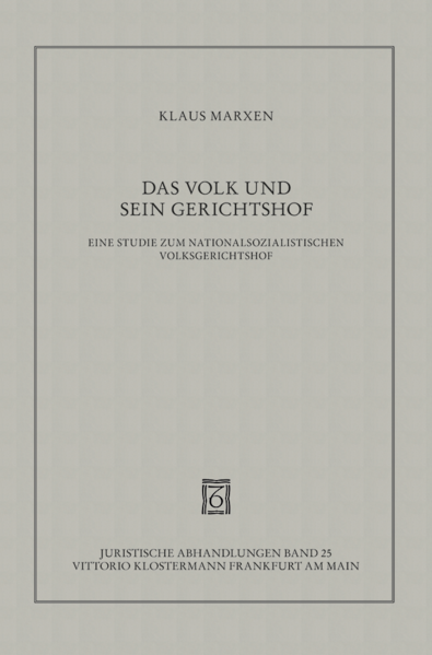 Das Volk und sein Gerichtshof