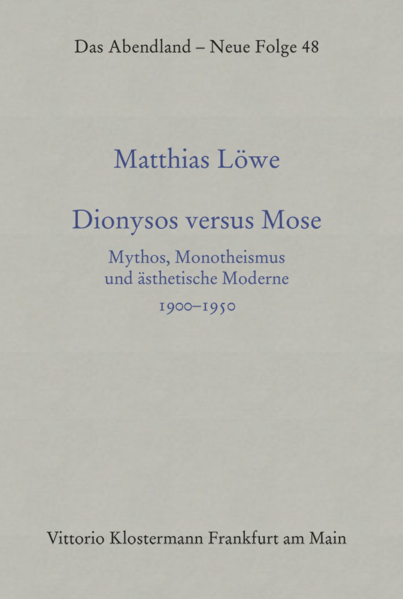 Dionysos versus Mose