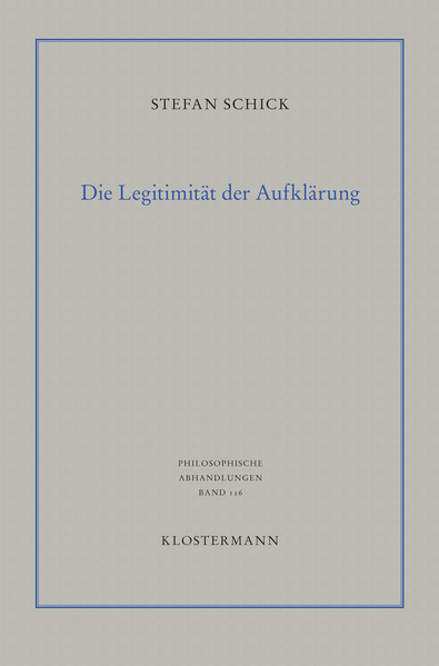 Die Legitimität der Aufklärung