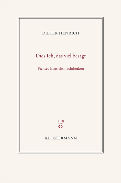 Dies Ich, das viel besagt