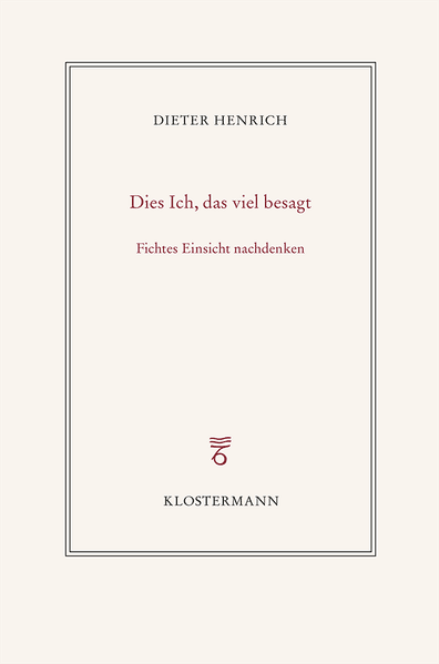 Dies Ich, das viel besagt