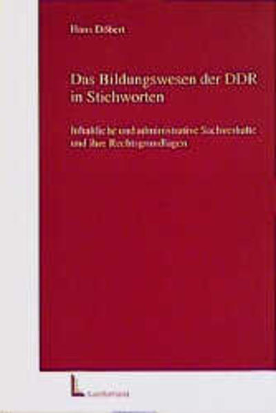 Das Bildungswesen der DDR in Stichwörter