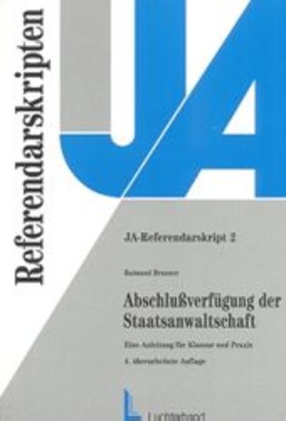 Abschlussverfügung der Staatsanwaltschaft