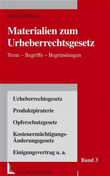 Materialien zum Urheberrechtsgesetz