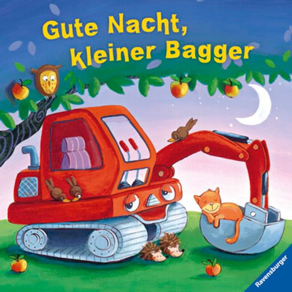 Gute Nacht, kleiner Bagger