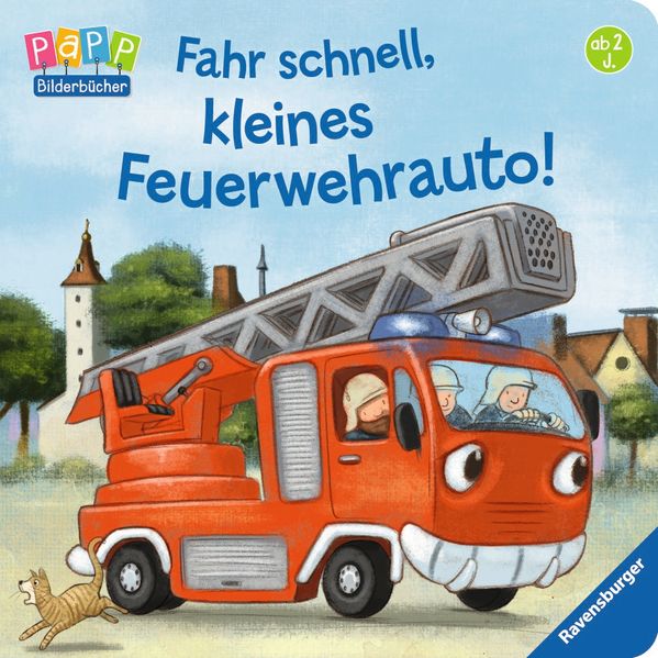 Fahr schnell, kleines Feuerwehrauto