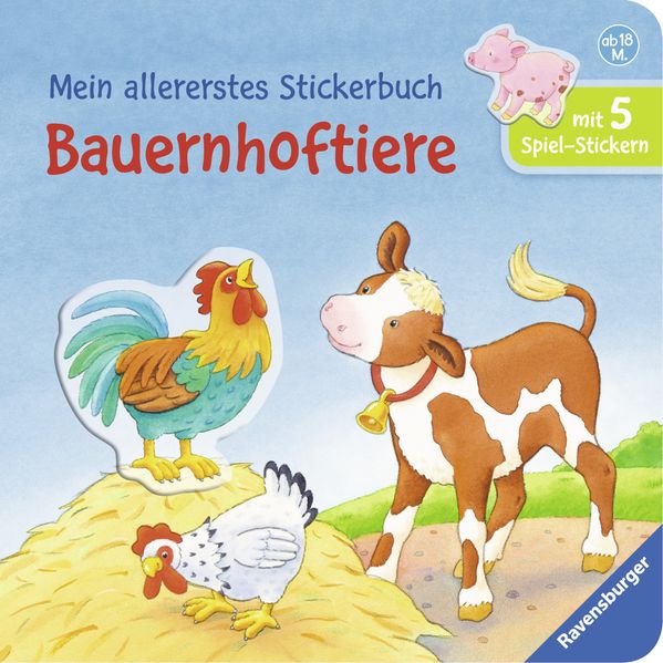 Mein allererstes Stickerbuch: Bauernhoftiere