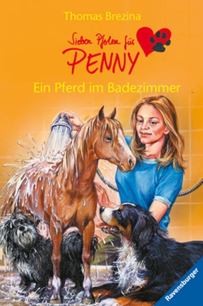 Ein Pferd im Badezimmer