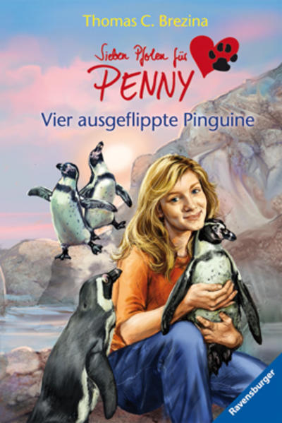 Vier ausgeflippte Pinguine