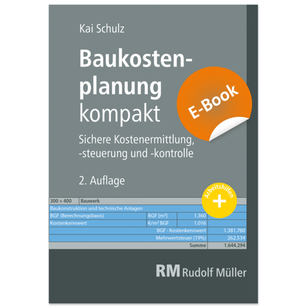 Baukostenplanung kompakt - E-Book (PDF)