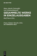 Gesammelte Werke in Einzelausgaben / Des Abentheuerlichen Simplicii Verkehrte Welt