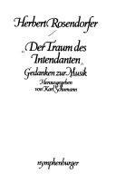 Der Traum des Intendanten