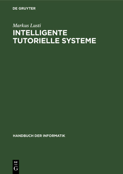 Handbuch der Informatik / Aus- und Weiterbildung / Intelligente tutorielle Systeme