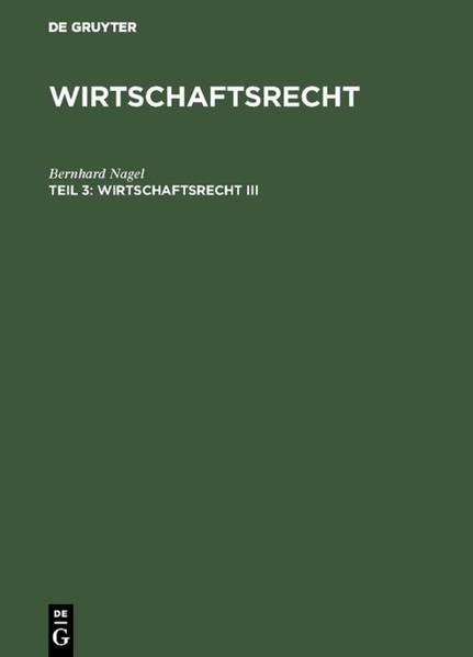 Wirtschaftsrecht / Wirtschaftsrecht III