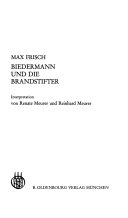 Max Frisch, Biedermann und die Brandstifter