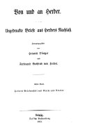 Von und an Herder