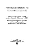 Nürnberger Hexenhammer 1491