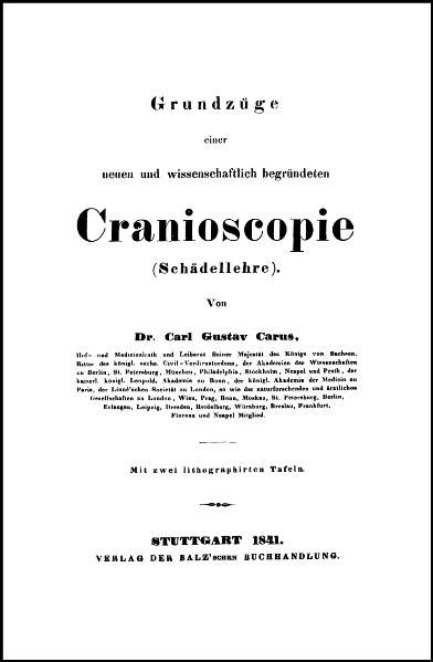 Band 11. Grundzüge einer neuen und wissenschaftlich begründeten Cranioskopie (Schädellehre)