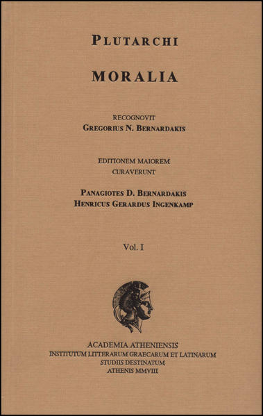 Moralia. Vol. I