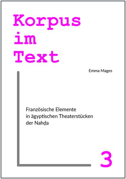 Französische Elemente in ägyptischen Theaterstücken der Nahḍa