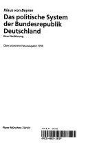Das politische System der Bundesrepublik Deutschland