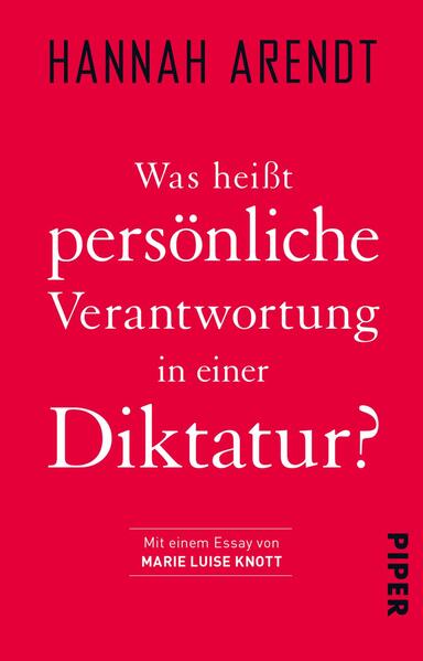 Was heißt persönliche Verantwortung in einer Diktatur?