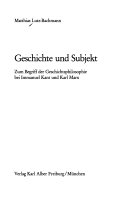 Geschichte und Subjekt