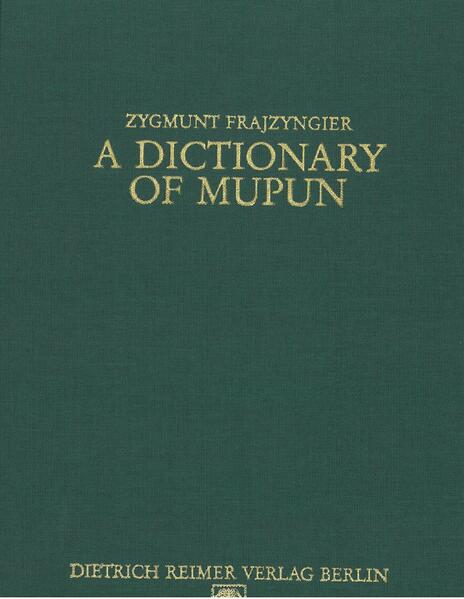 A Dictionary of Mupun