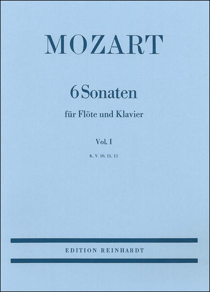 6 Sonaten für Flöte und Klavier - Vol. I
