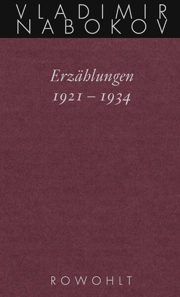 Erzählungen 1921 - 1934