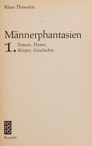 Männerphantasien 1