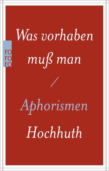 Was vorhaben muß man