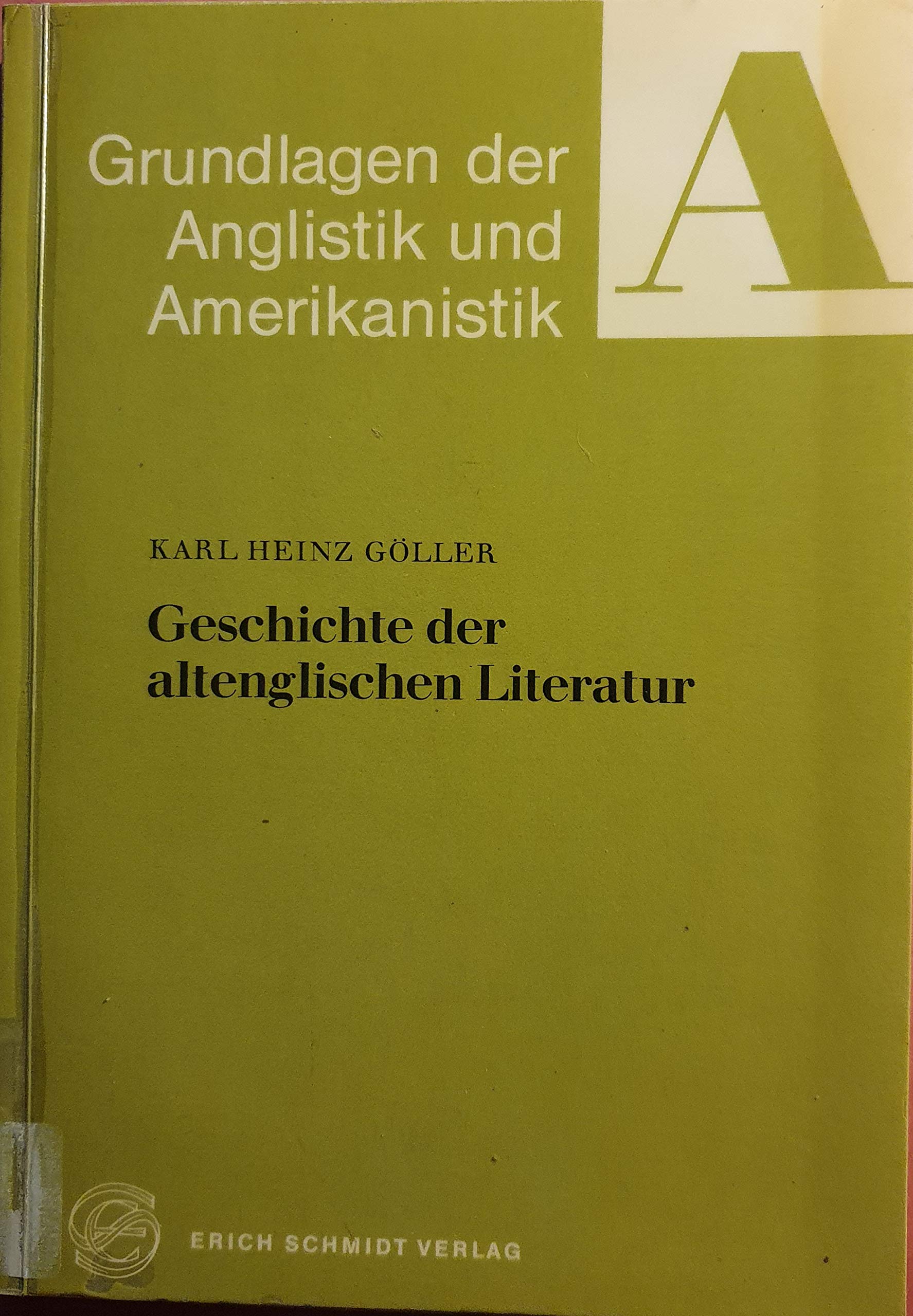Geschichte der altenglischen Literatur