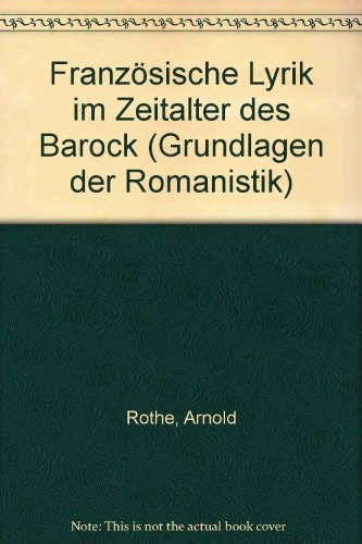 Französische Lyrik im Zeitalter des Barock