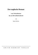 Der englische Roman vom Naturalismus bis zum Ersten Weltkrieg