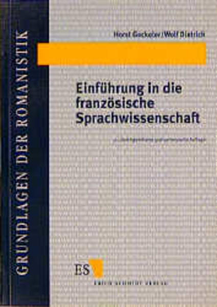Einführung in die französische Sprachwissenschaft