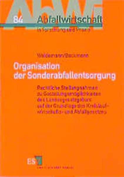 Organisation der Sonderabfallentsorgung