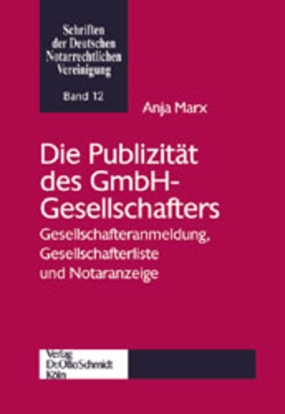 Die Publizität des GmbH-Gesellschafters