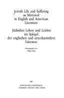 Jewish Life and Suffering /Jüdisches Leben und Leiden