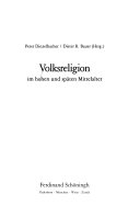 Volksreligion im hohen und späten Mittelalter