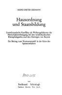 Hausordnung und Staatenbildung