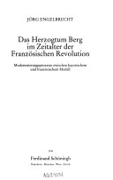 Das Herzogtum Berg im Zeitalter der Französischen Revolution