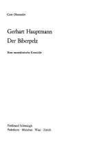Gerhart Hauptmann: Der Biberpelz